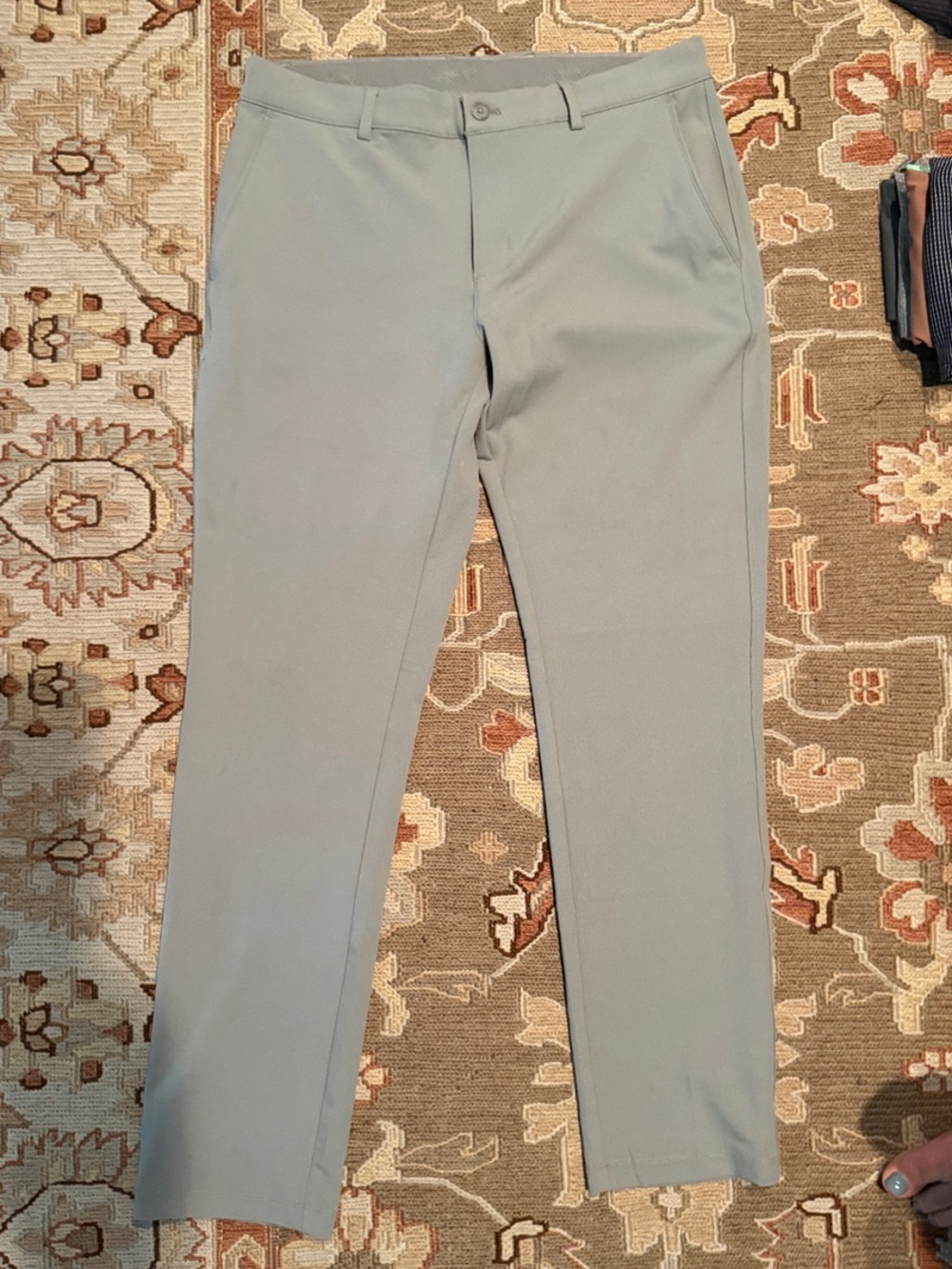 Men's Light Gray Dress Pants - Modern Slim Fit